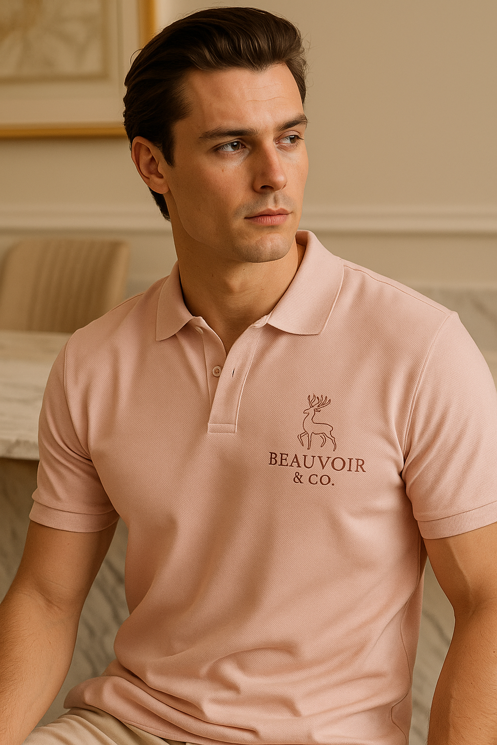 Beauvoir Monogram Polo – Rosewood Edition